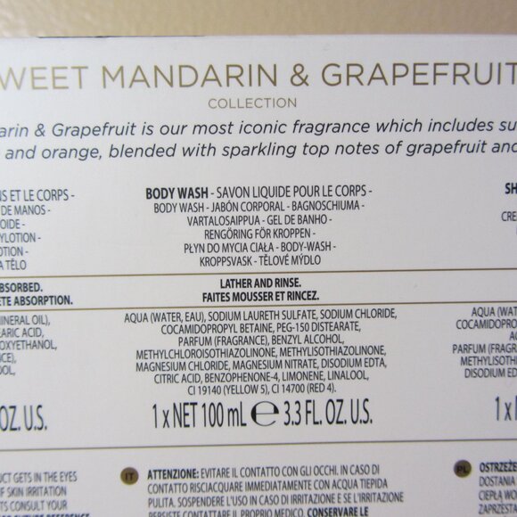 sweet mandarin & grapefruit lotion shower gel set Baylis & Harding NIB (W3912) - Picture 5 of 7